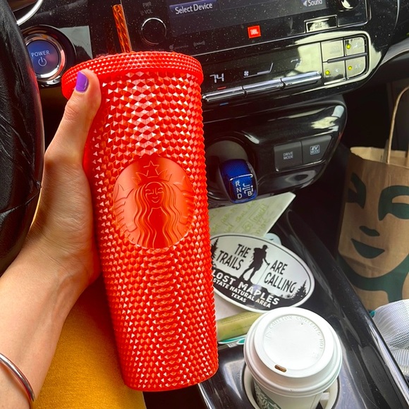 🎃 RARE HALLOWEEN Starbucks Studded Fall ORANGE New Release Tumbler Cup